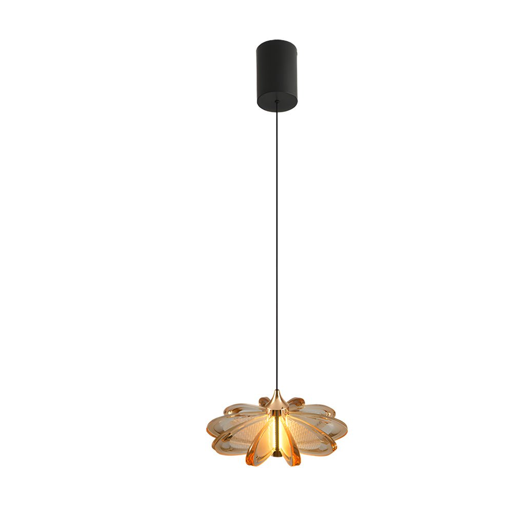 Acrylic Flower Pendant Light Modern Luxury Hanging Lamp