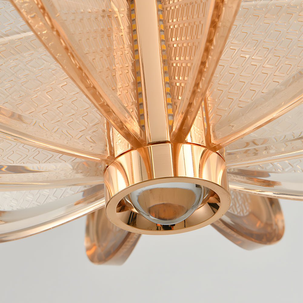 Acrylic Flower Pendant Light Modern Luxury Hanging Lamp