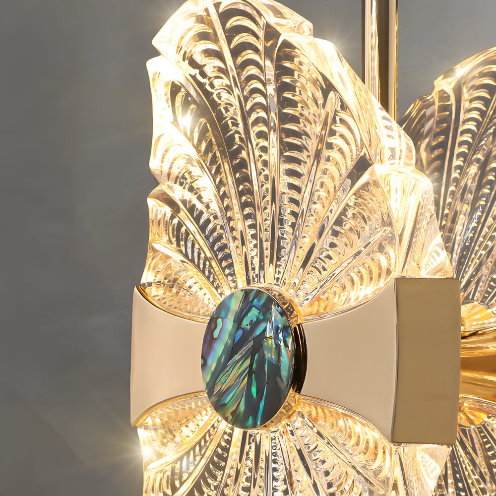 Modern Lotus Leaf Acrylic Pendant Light with 3-Step Dimming