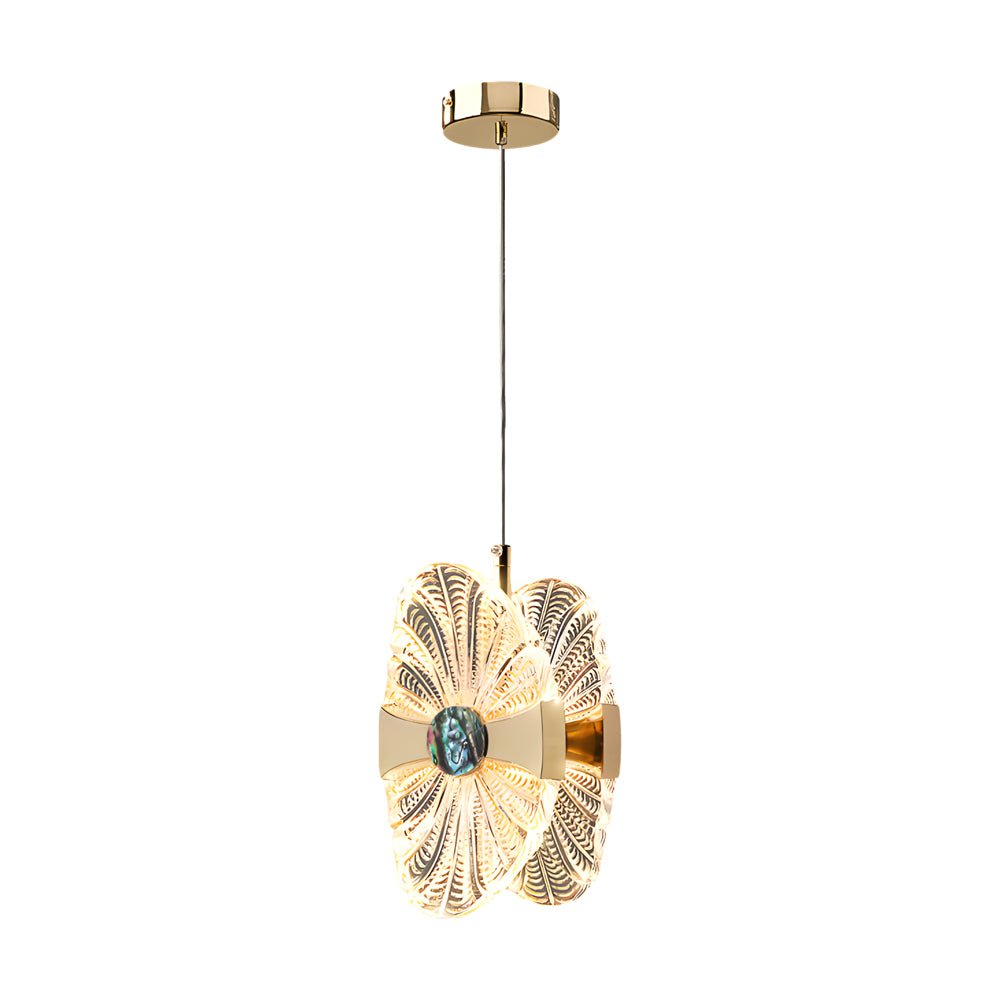 Modern Lotus Leaf Acrylic Pendant Light with 3-Step Dimming