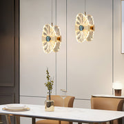 Modern Lotus Leaf Acrylic Pendant Light with 3-Step Dimming