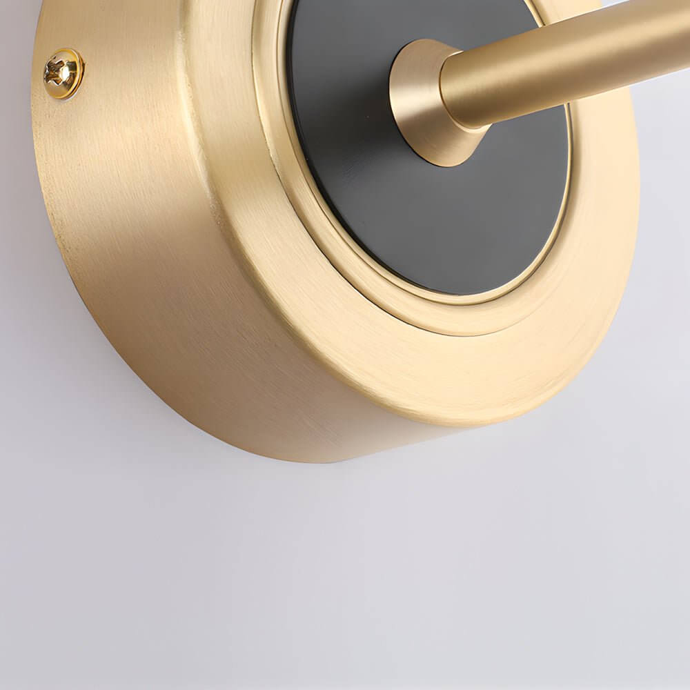 Modern LED Rotatable Bathroom Vanity Light Bar in Gold & Black