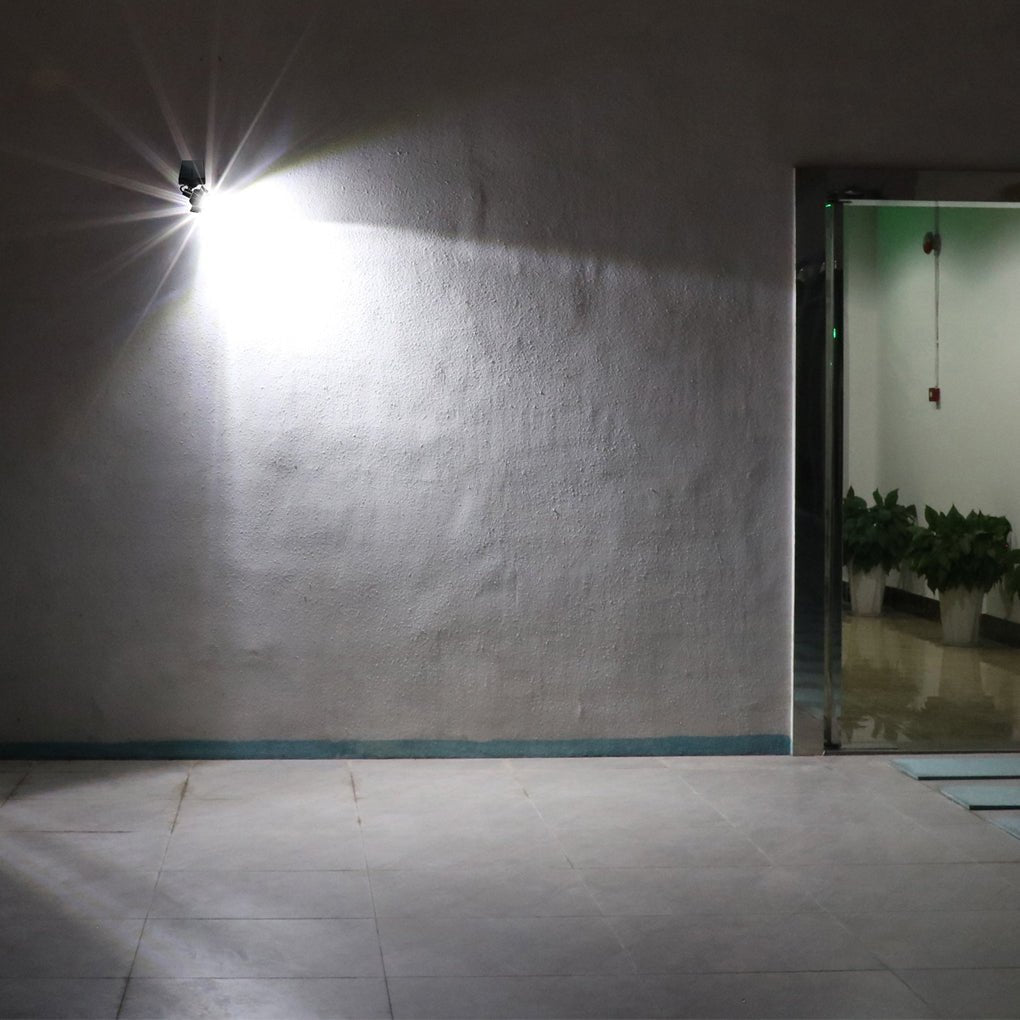 Solar Motion Sensor Wall Light Adjustable Outdoor LED Spotlight