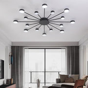 Modern Cluster Flush Mount Ceiling Light – 16-LED Acrylic & Metal