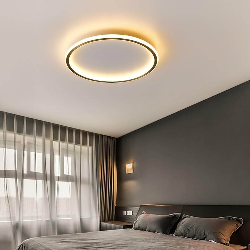 Modern Circle LED Flush Mount Ceiling Light - Minimalist Design