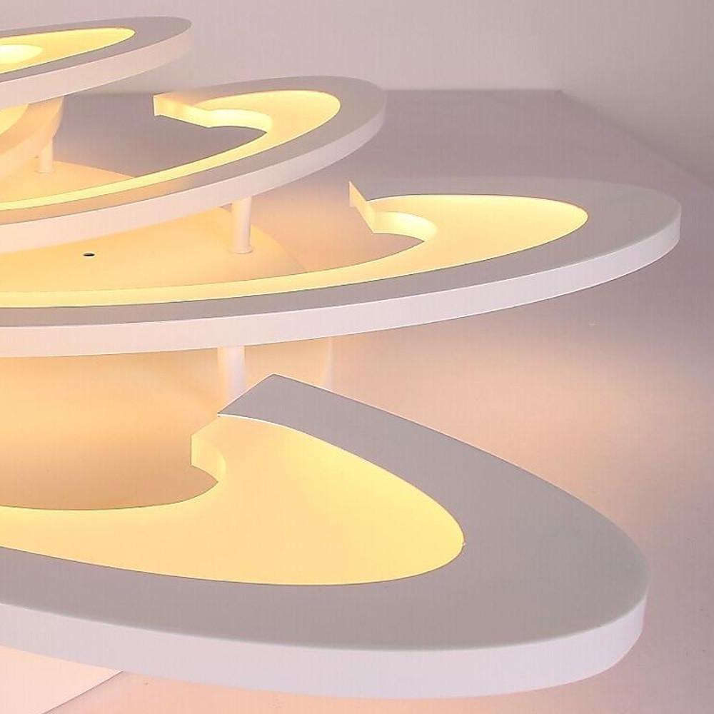 Geometric Flush Mount Ceiling Light | Modern Acrylic LED Dimmable
