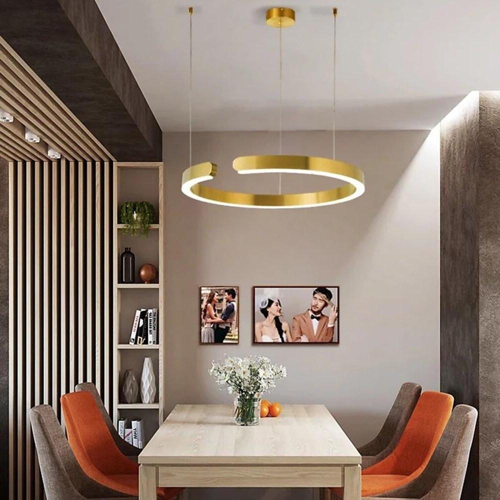 Open Ring LED Pendant Light – Electroplated Stainless Steel