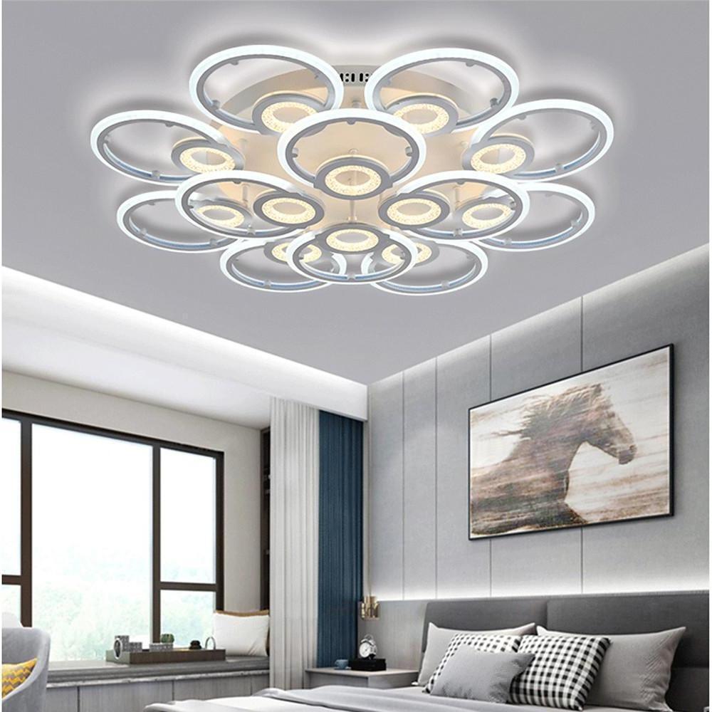 Nordic Geometric Metal Ring Flush Mount LED Ceiling Light
