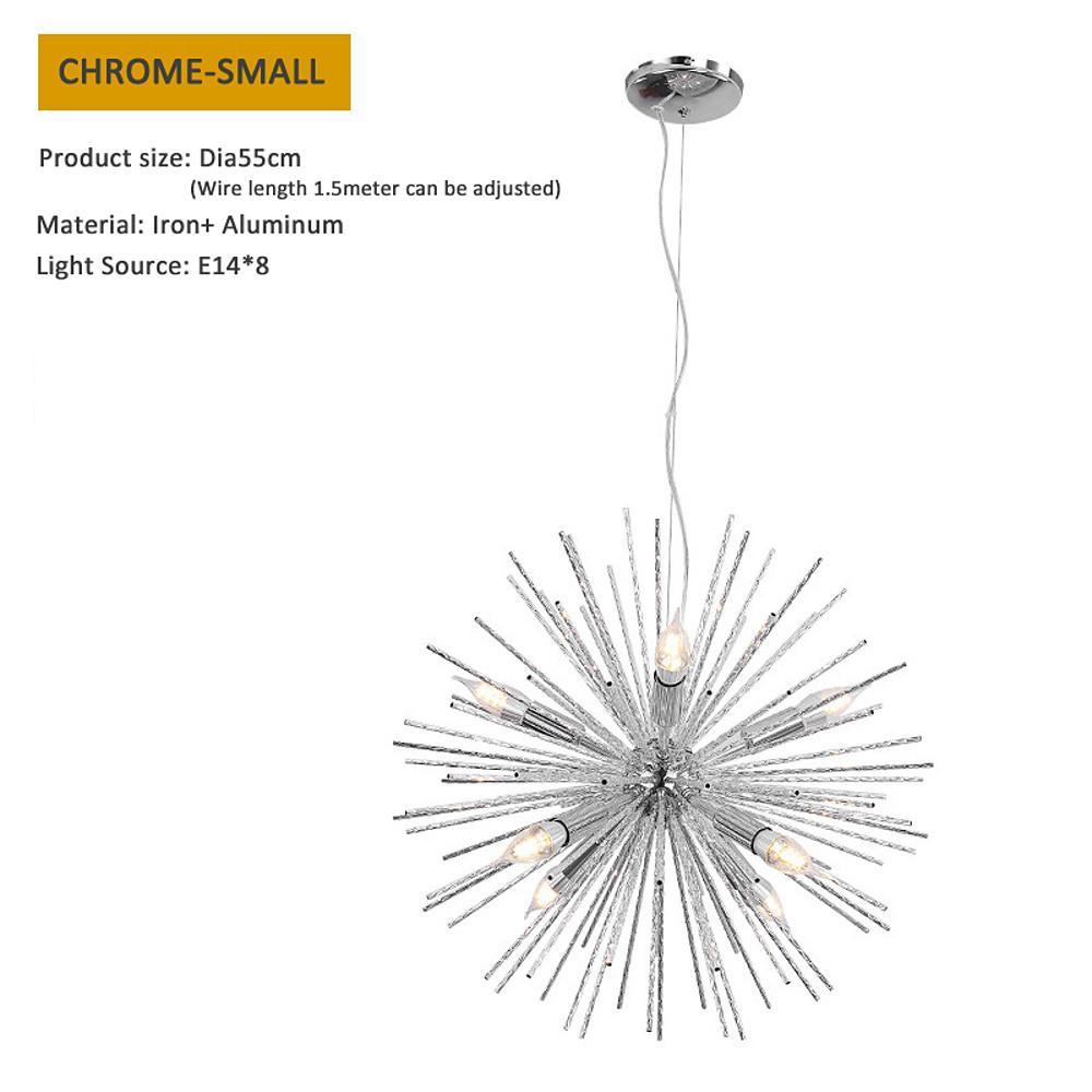 Starburst Sputnik Chandelier – Modern Geometric Metal Design