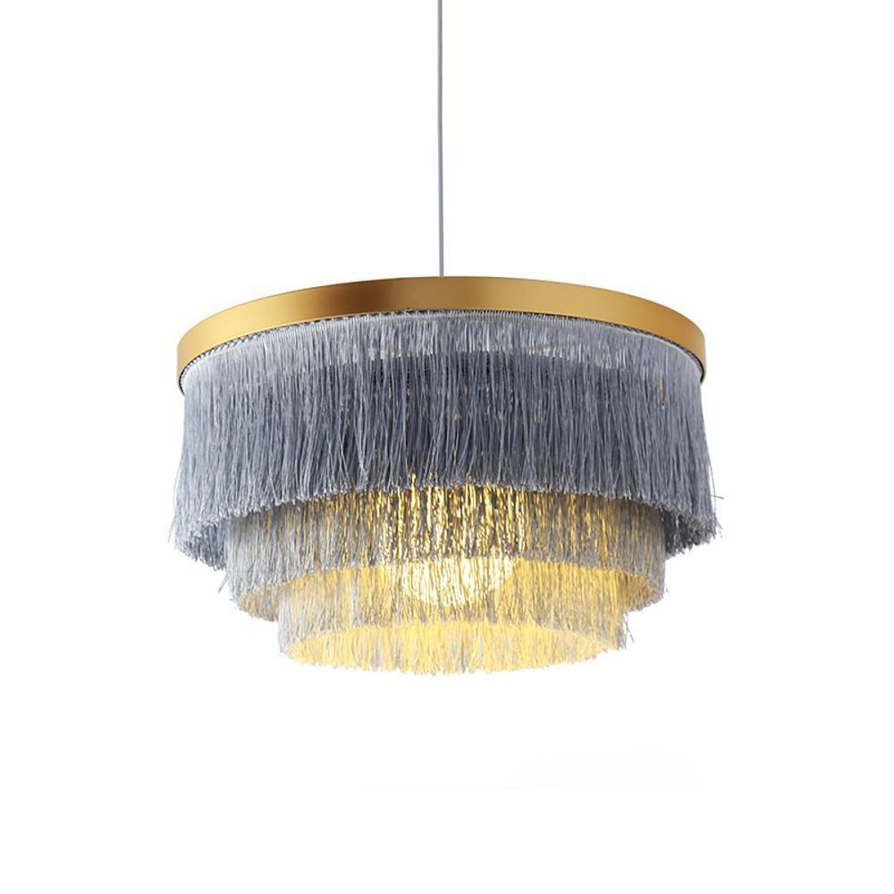 Gradated Drum Shade Pendant Light LED Contemporary Ceiling Light