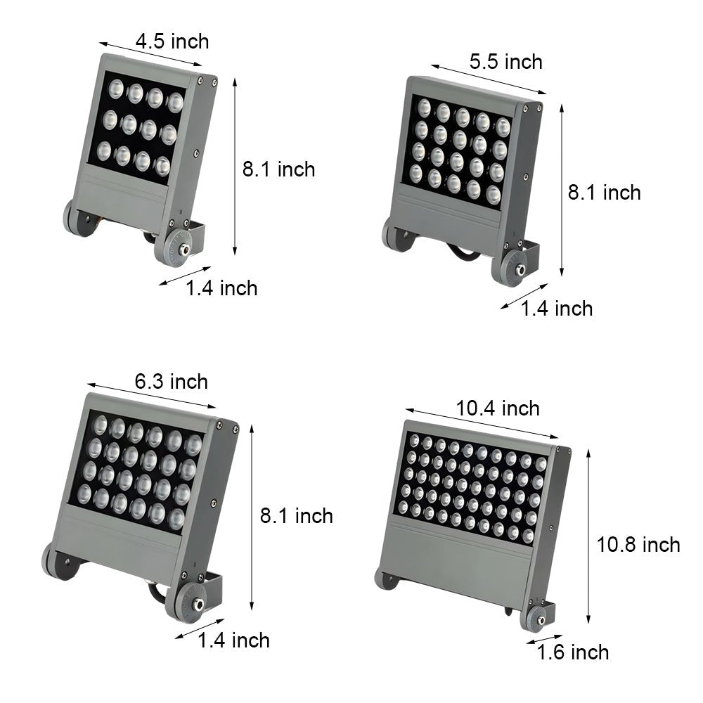 Modern Square LED Flood Light | Aluminum 12W-36W Outdoor Lighting
