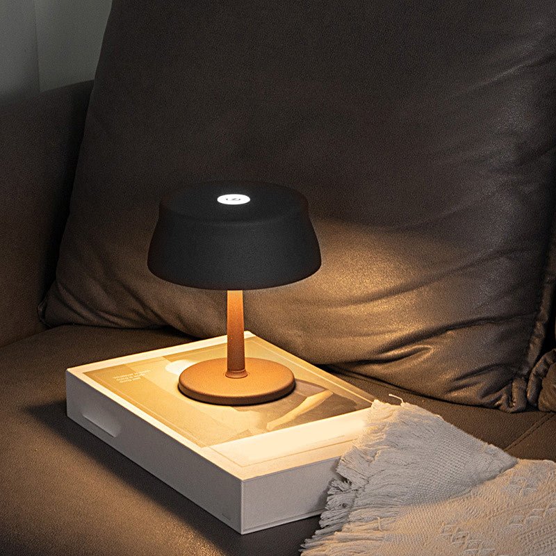 Modern Aluminum Cordless LED Table Lamp with Touch Control