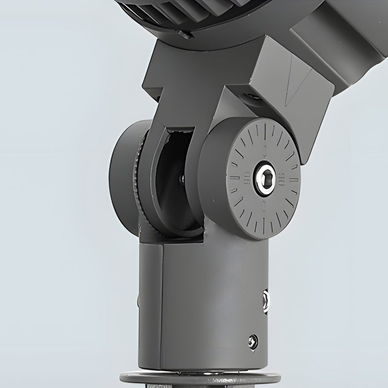 Modern Adjustable LED Outdoor Spotlight - Black Aluminum