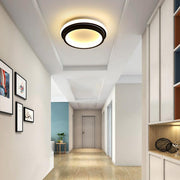 Modern Square LED Flush Mount Ceiling Light - Metal & PVC