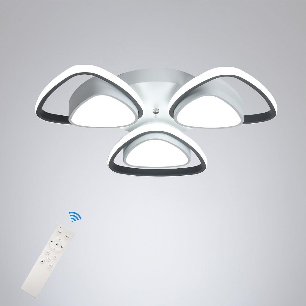 Geometric LED Metal Flush Mount Ceiling Light - Modern Minimalist