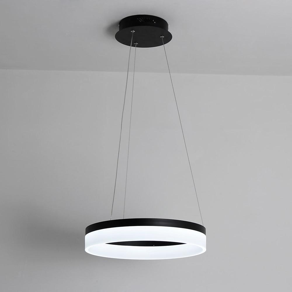 Modern Ring Pendant Light Aluminum Acrylic LED Ceiling Fixture