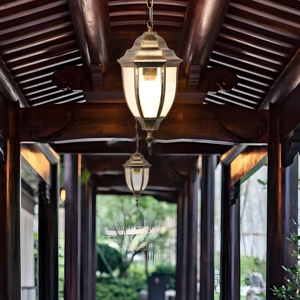 Modern Outdoor Chandelier Waterproof Die-Cast Aluminum & Glass