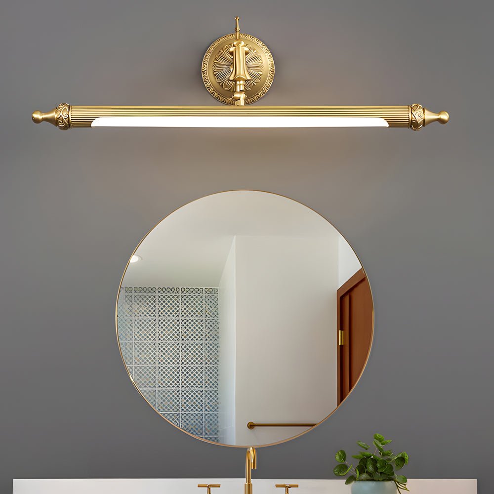 Antique Gold Rotatable LED Bathroom Vanity Light with Dimming