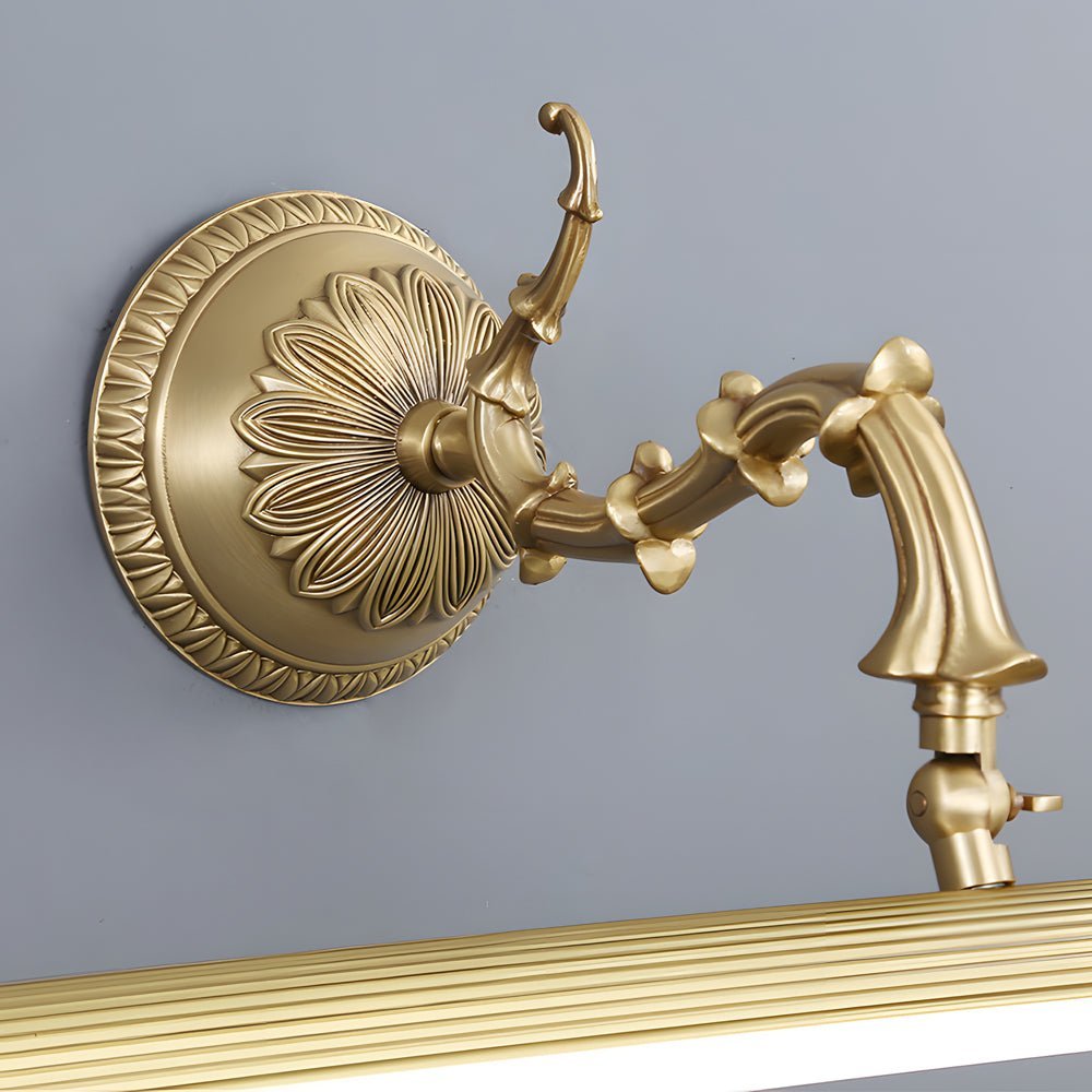 Antique Gold Rotatable LED Bathroom Vanity Light with Dimming