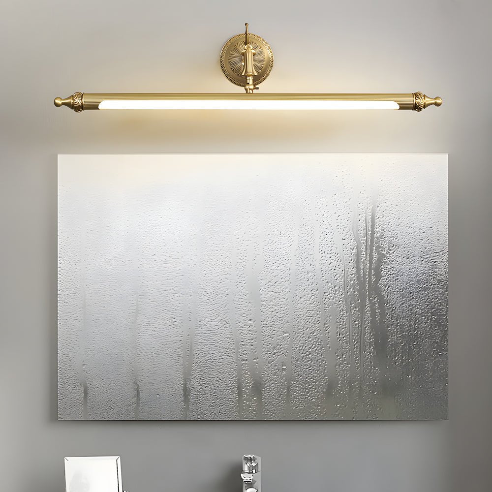 Antique Gold Rotatable LED Bathroom Vanity Light with Dimming
