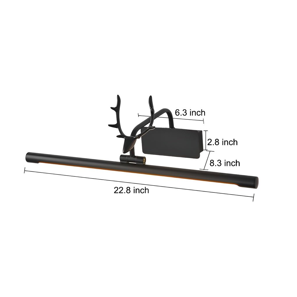 Adjustable LED Bathroom Vanity Light Bar with Antler-Style Mount