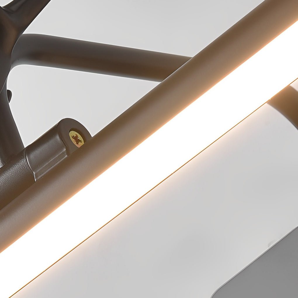 Adjustable LED Bathroom Vanity Light Bar with Antler-Style Mount
