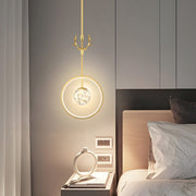 Modern Antler Ring LED Pendant Light with 3-Step Dimming