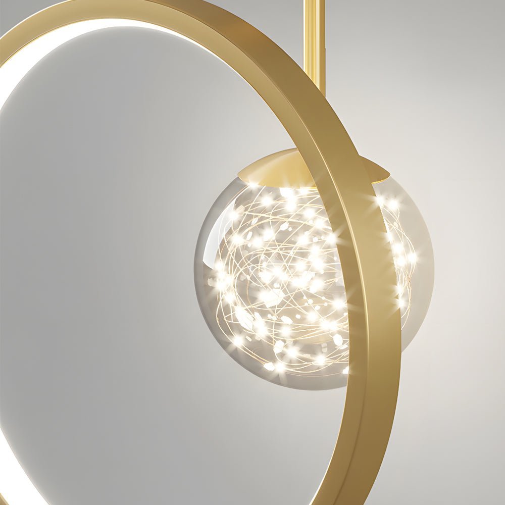 Modern Antler Ring LED Pendant Light with 3-Step Dimming