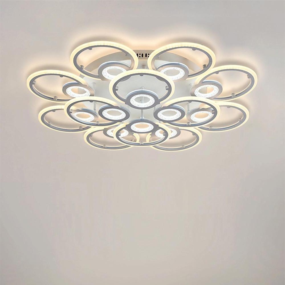 Nordic Geometric Metal Ring Flush Mount LED Ceiling Light