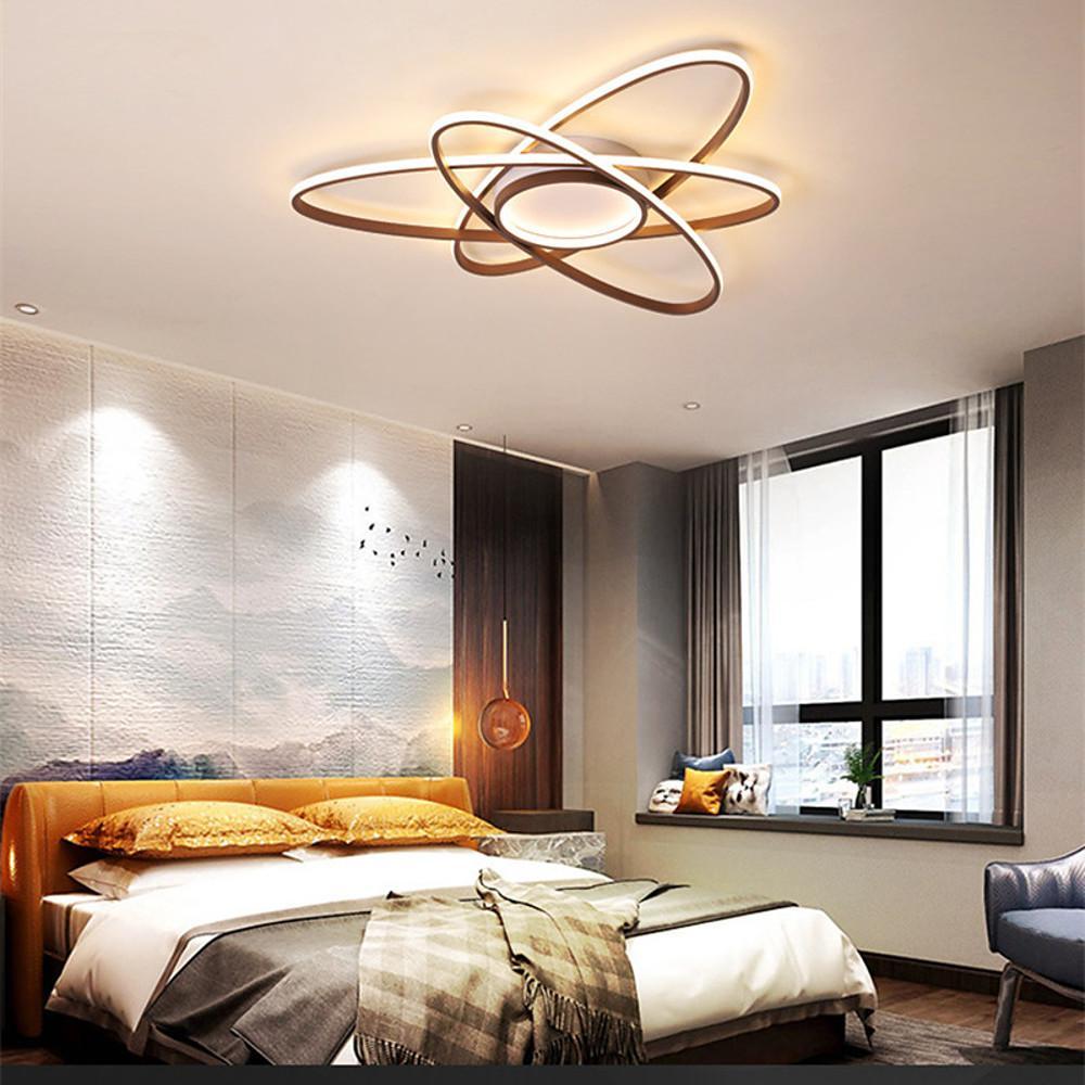 Overlapping Oval Dimmable LED Flush Mount Ceiling Light