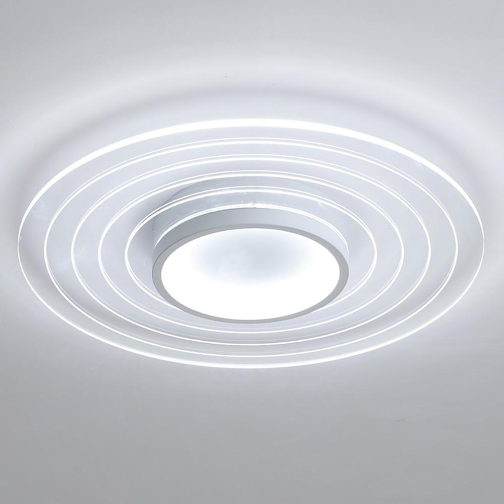 Modern Multi-Circle Dimmable LED Flush Mount Ceiling Light