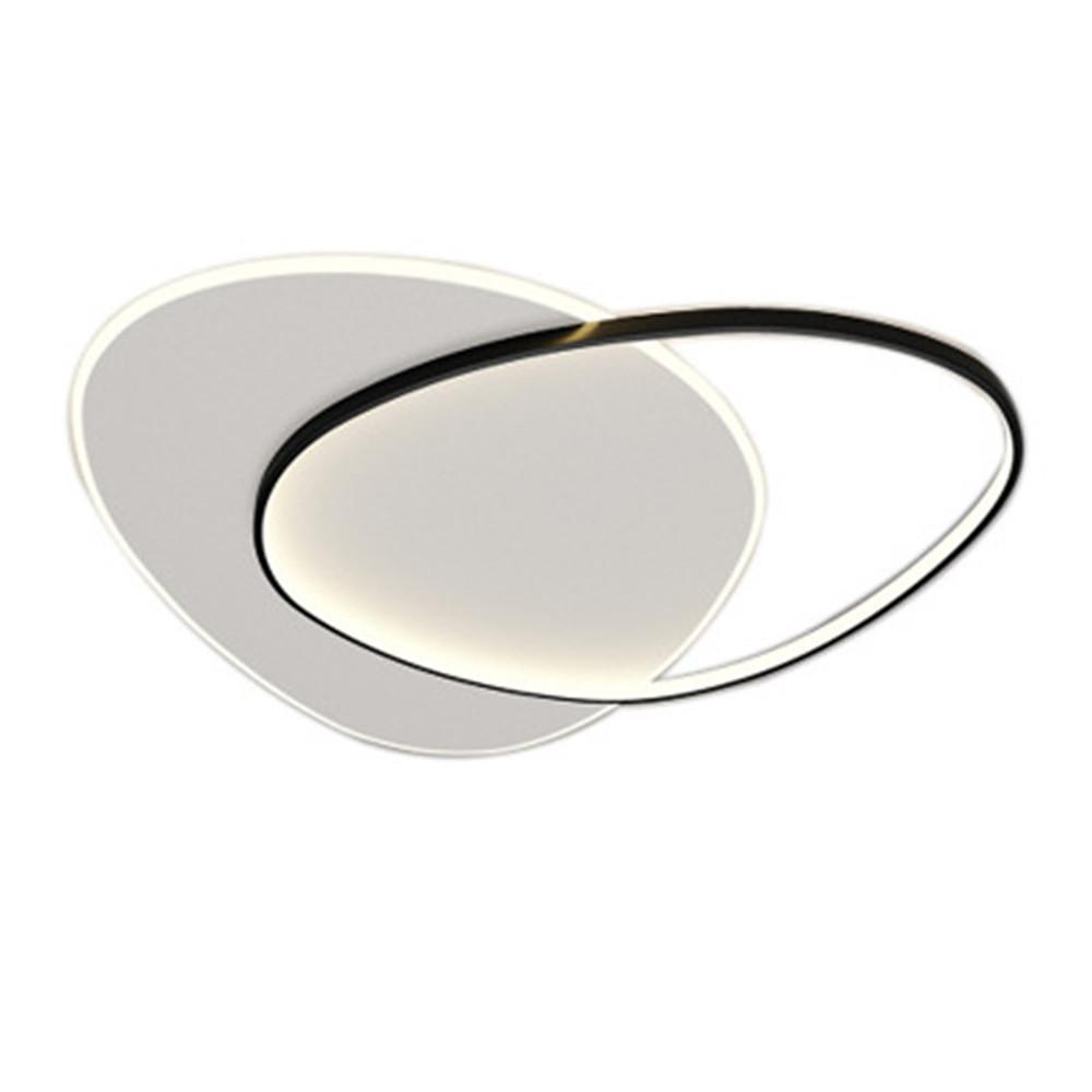 Rounded Triangles Flush Mount LED Ceiling Light - Artistic Design