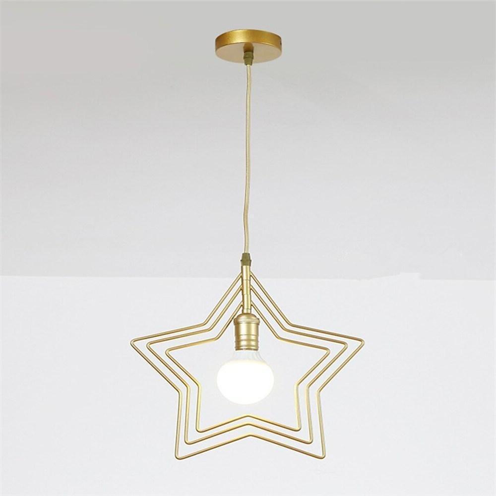 Multi Star Geometric Pendant Light - Modern Metal Hanging Fixture