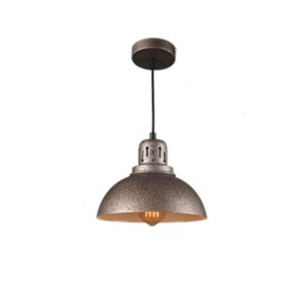 Industrial Metal Dome Pendant Light – Vintage LED Single Fixture