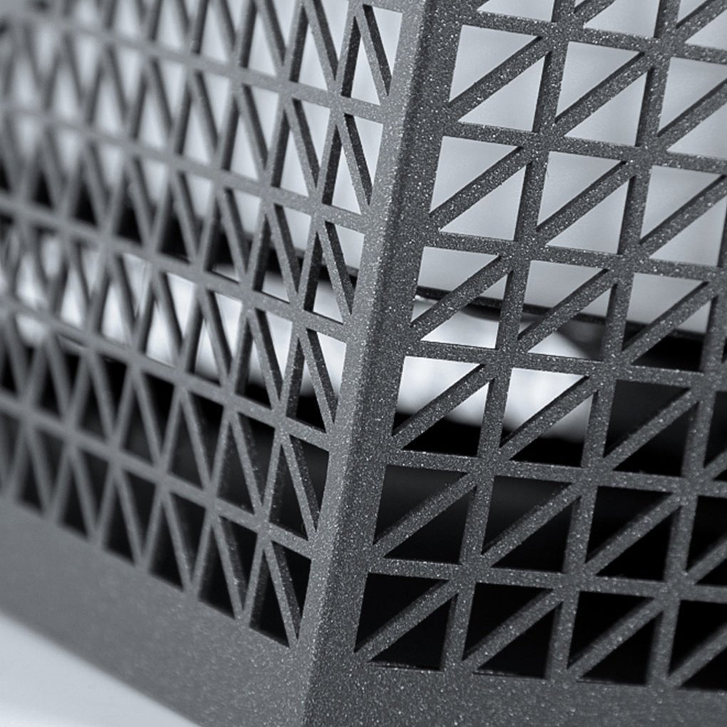 Industrial Solar Garden Light with Mesh Design