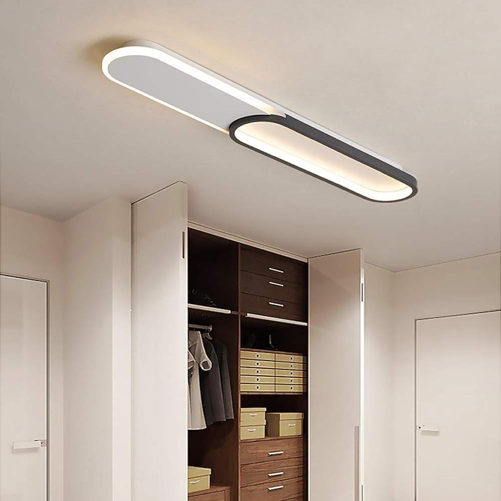 Rectangular Flush Mount LED Ceiling Light – Modern Minimalist Design