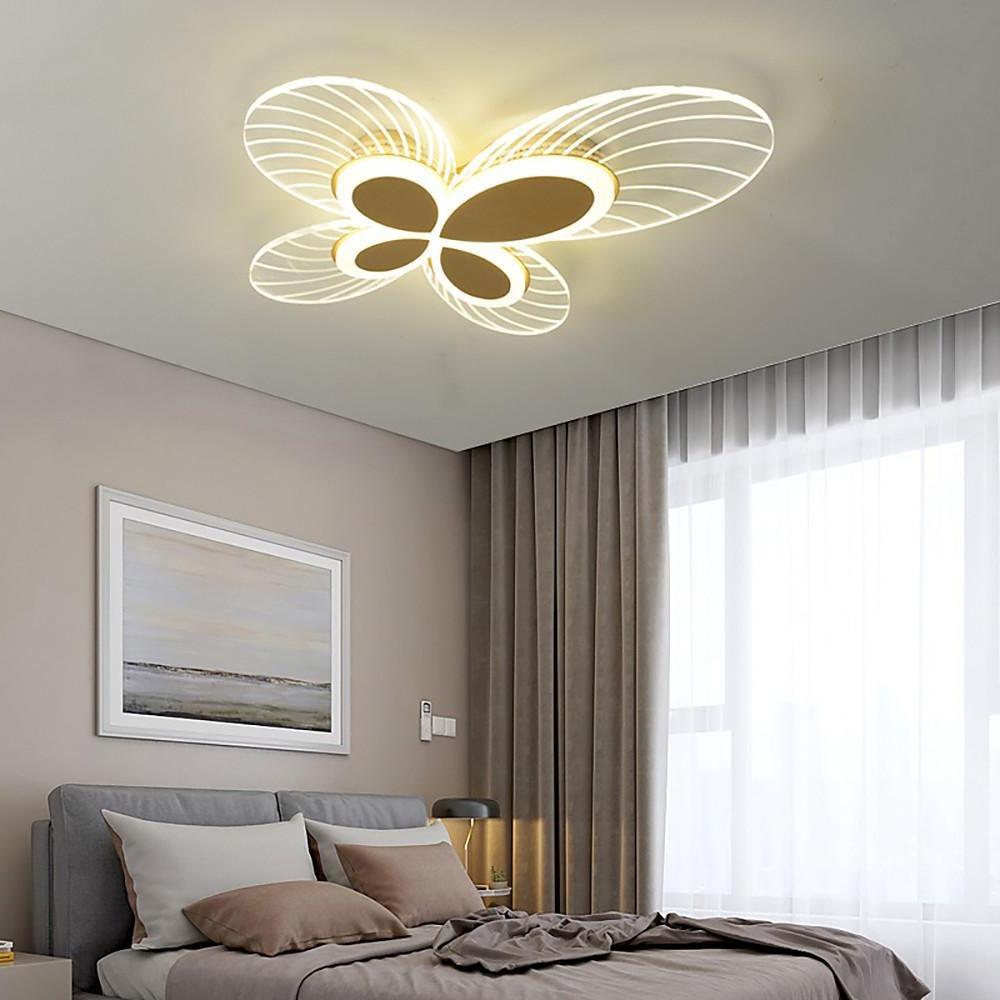 Butterfly Dimmable LED Flush Mount Ceiling Light
