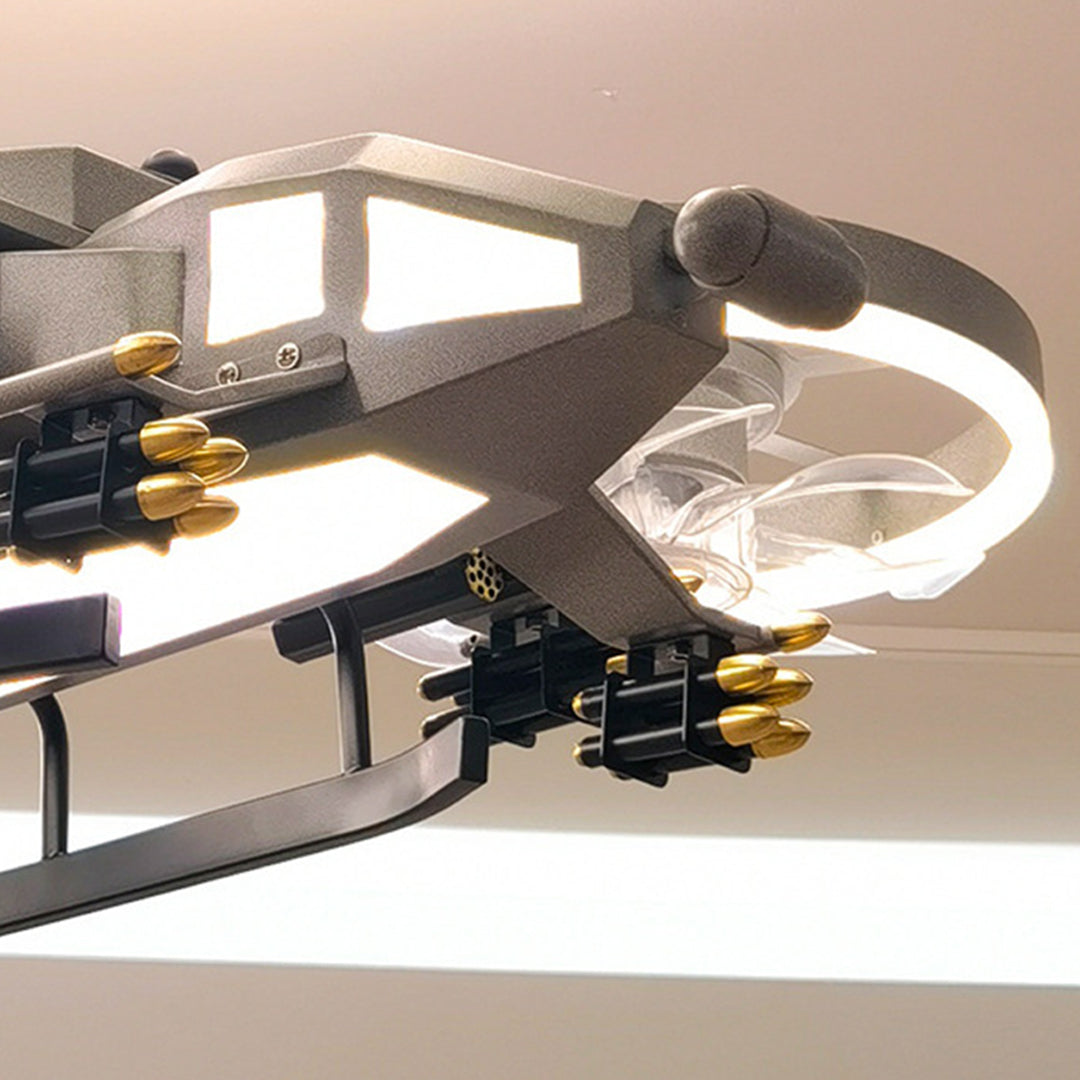 Kids Airplane Ceiling Fan Light with Remote Control & Inbuilt LED