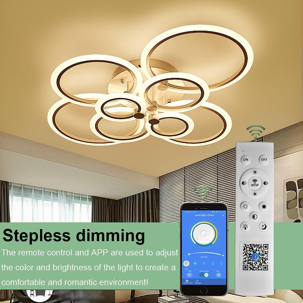 Modern Circular Aluminum Flush Mount LED Ceiling Light