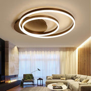Dimmable LED Flush Mount Ceiling Light with Remote - Modern Design