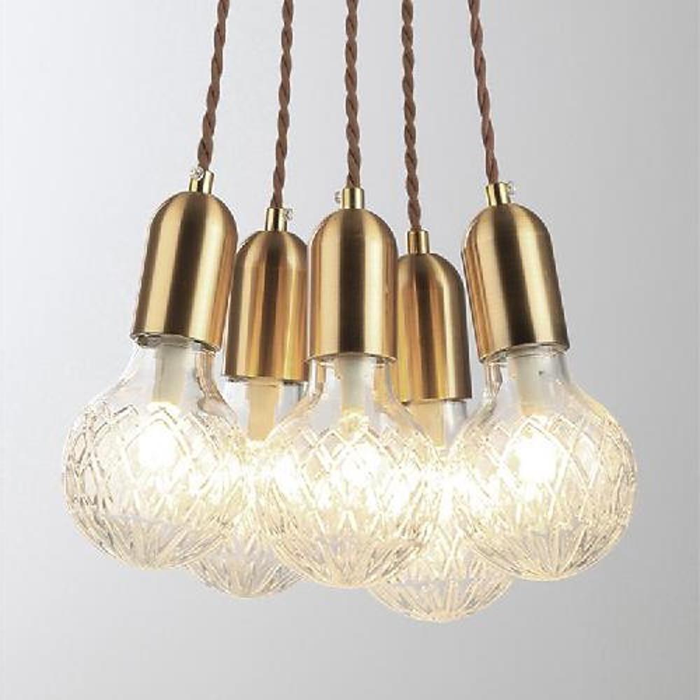 Nordic Glass Ball Pendant Light with Gold Metal Finish – LED