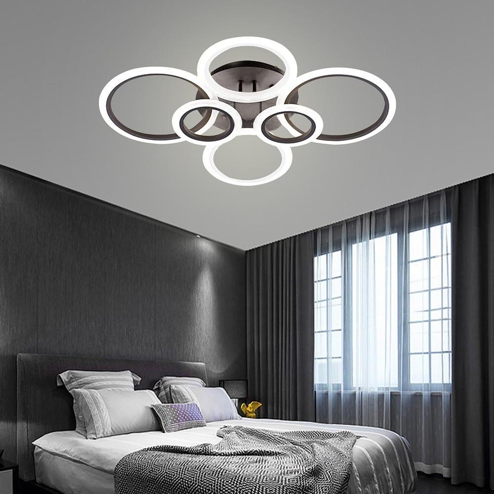 Modern Circular Aluminum Flush Mount LED Ceiling Light