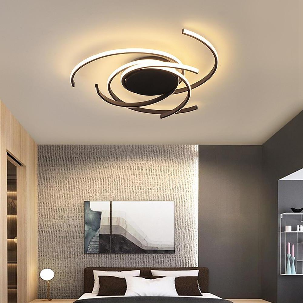30" Abstract Swirl LED Flush Mount Ceiling Light - Modern Design