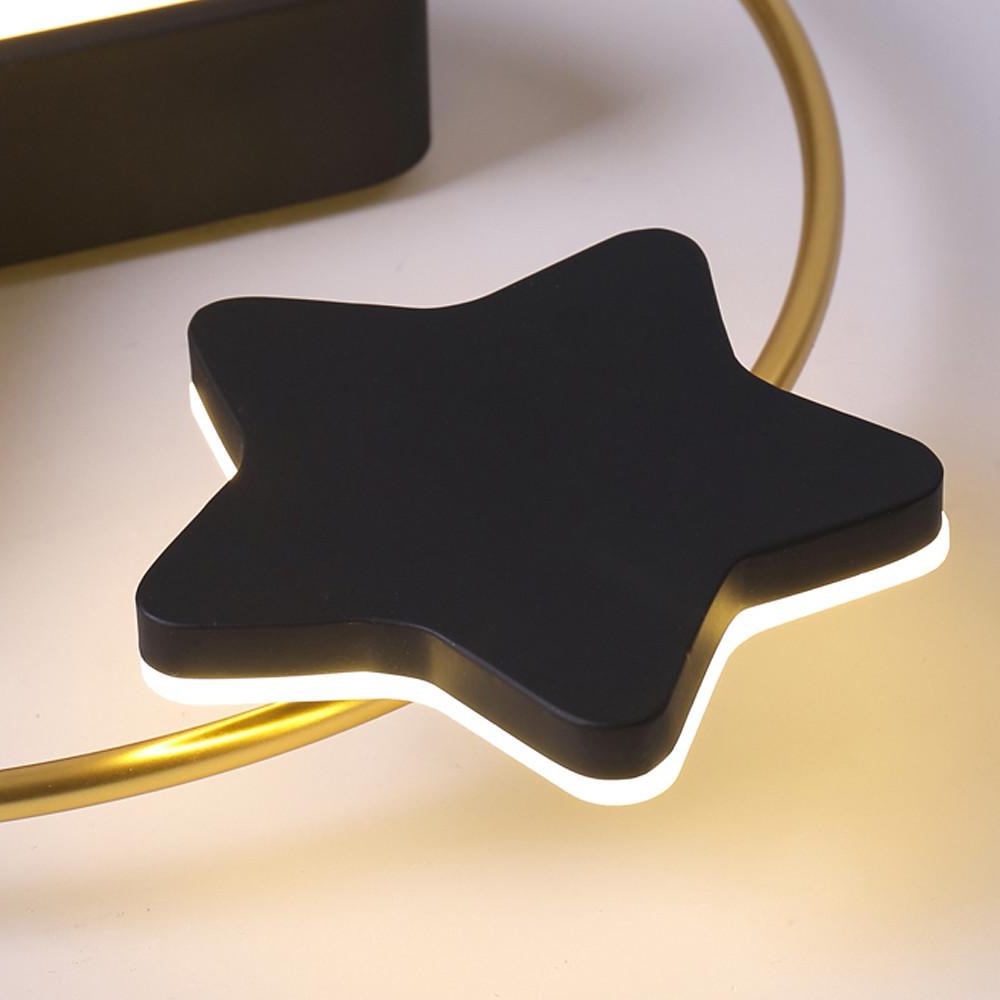 Nordic Star Flush Mount LED Ceiling Light Dimmable Kids Bedroom