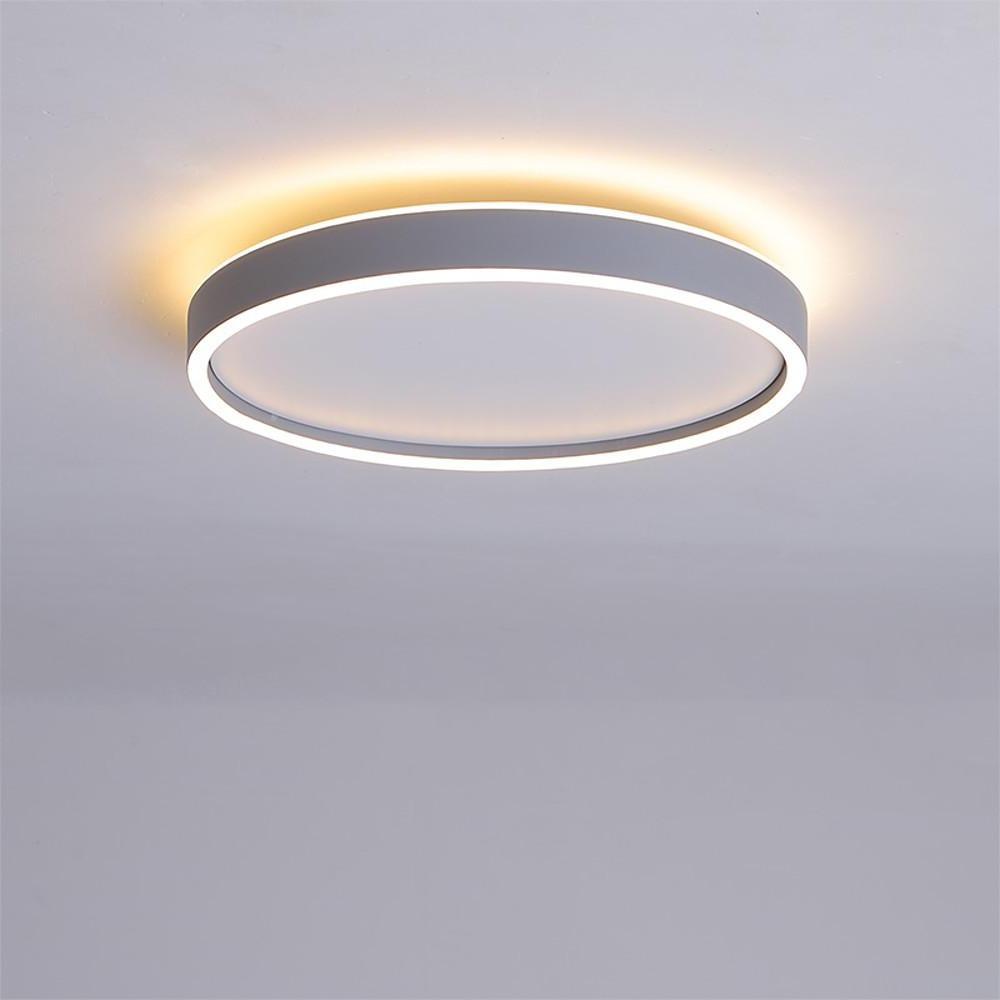 Modern Circular Metal Flush Mount LED Ceiling Light