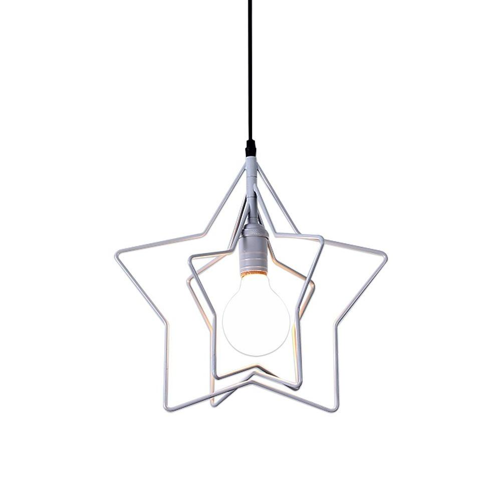 Modern Star Shaped Metal Pendant Light with Adjustable Cord