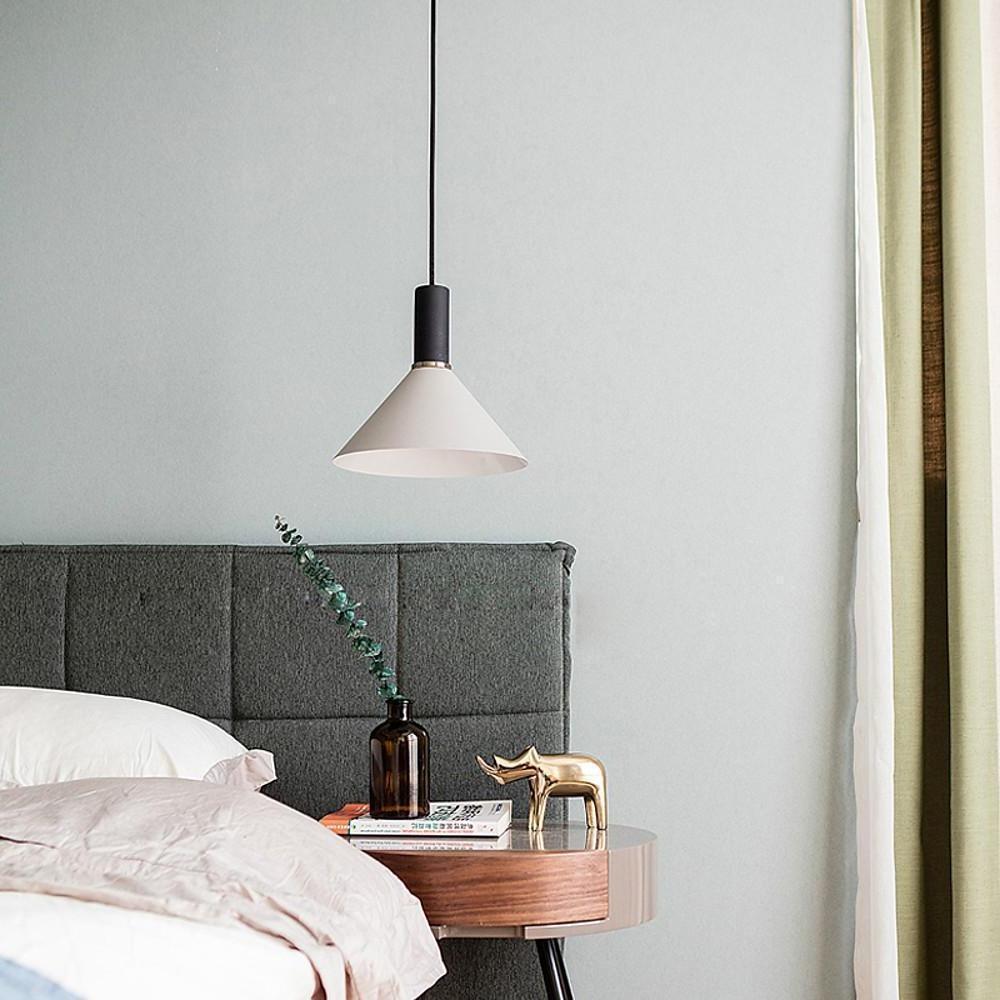 Nordic Cone Metal Pendant Light - Adjustable Single Light Fixture