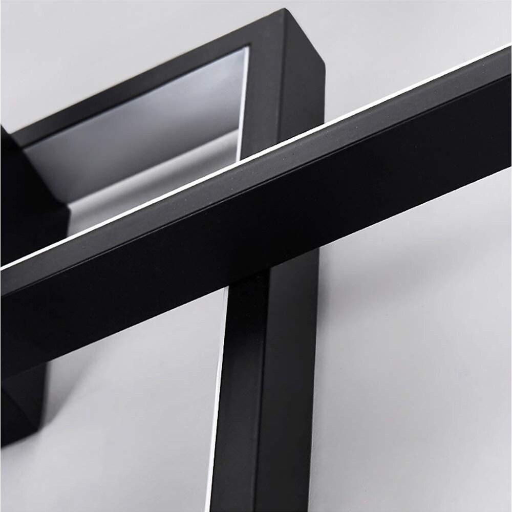 Tiered Rectangular Flush Mount LED Ceiling Light – Modern Metal
