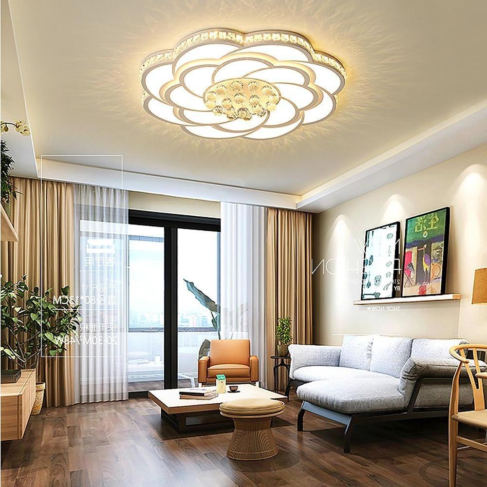 Flower Swirl Metal LED Flush Mount Ceiling Light