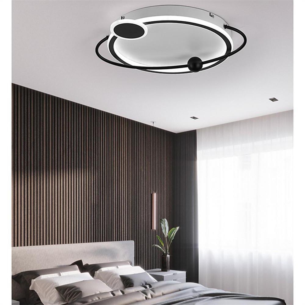 Oval LED Flush Mount Ceiling Light - Modern Geometric Metal Fixture